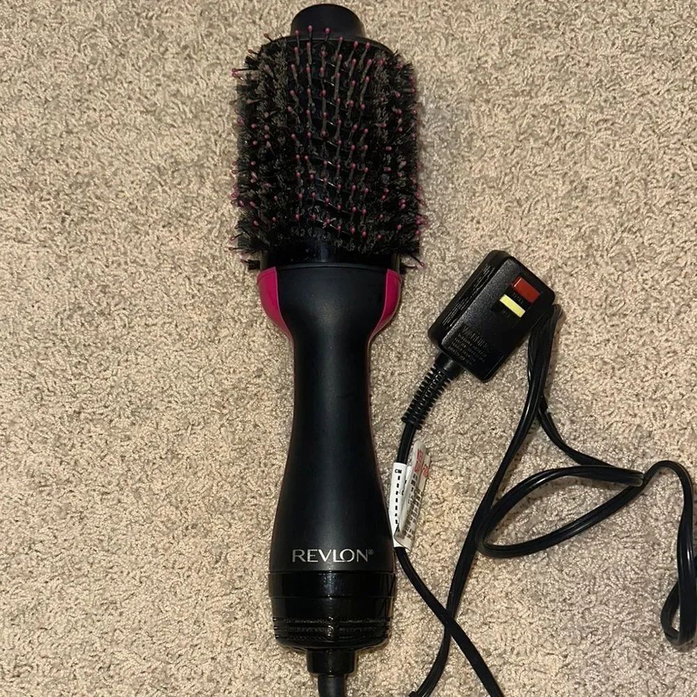 Revlon Black and Pink Hair Dryer Brush